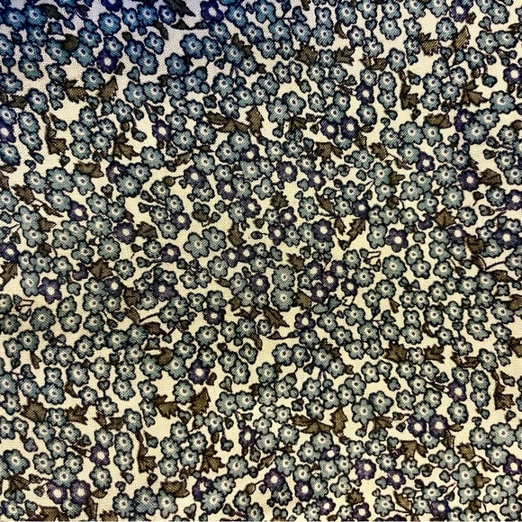 Putumayo 90s Aline fitted skirt with side buttons floral rayon midi vintage - Picture 4 of 8